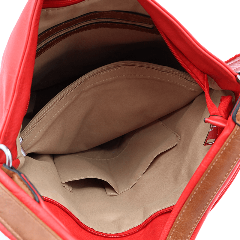2 az 1-ben – Nagy táska és hátizsák Lena – piros