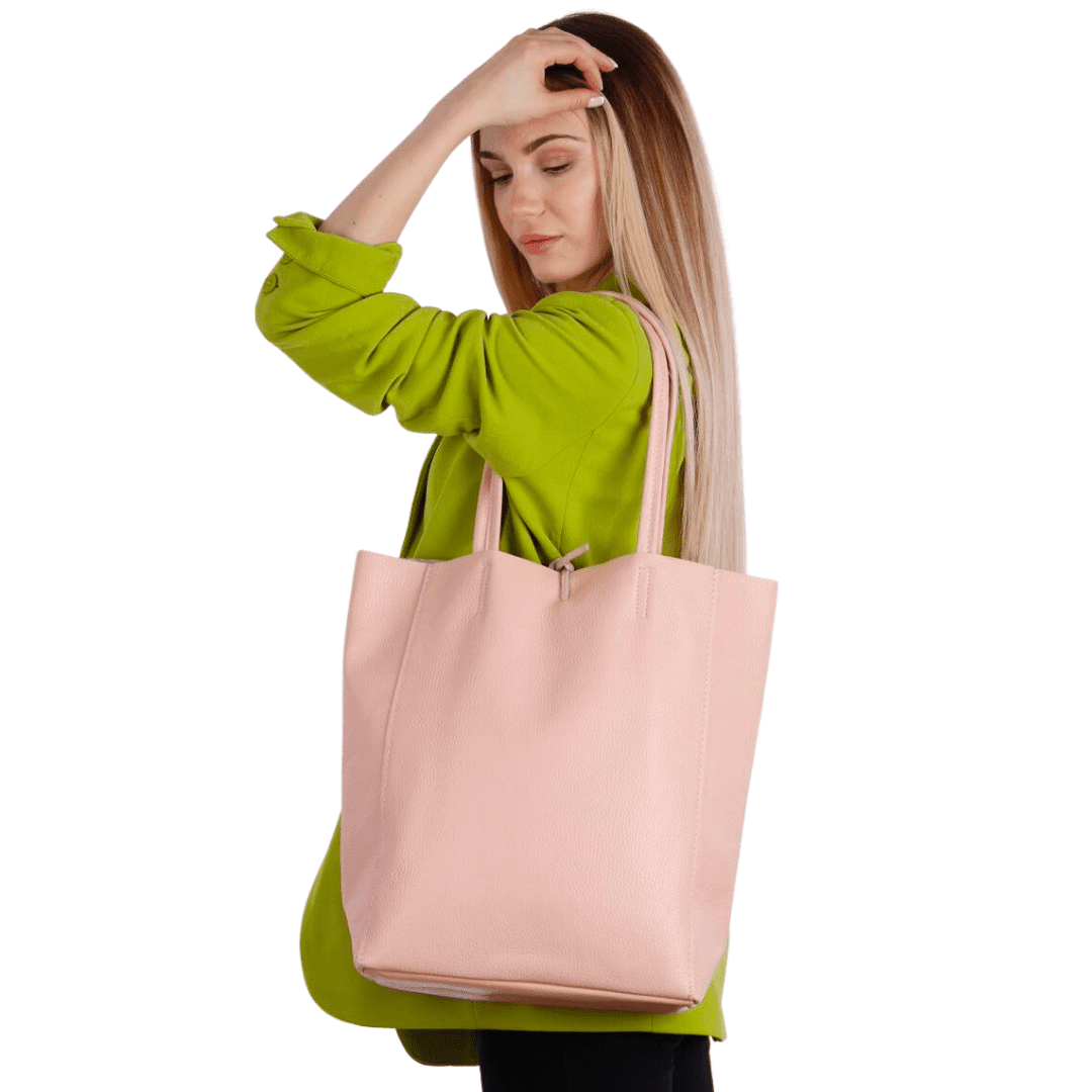 Táska típusú táska természetes bőr Sienna - lila