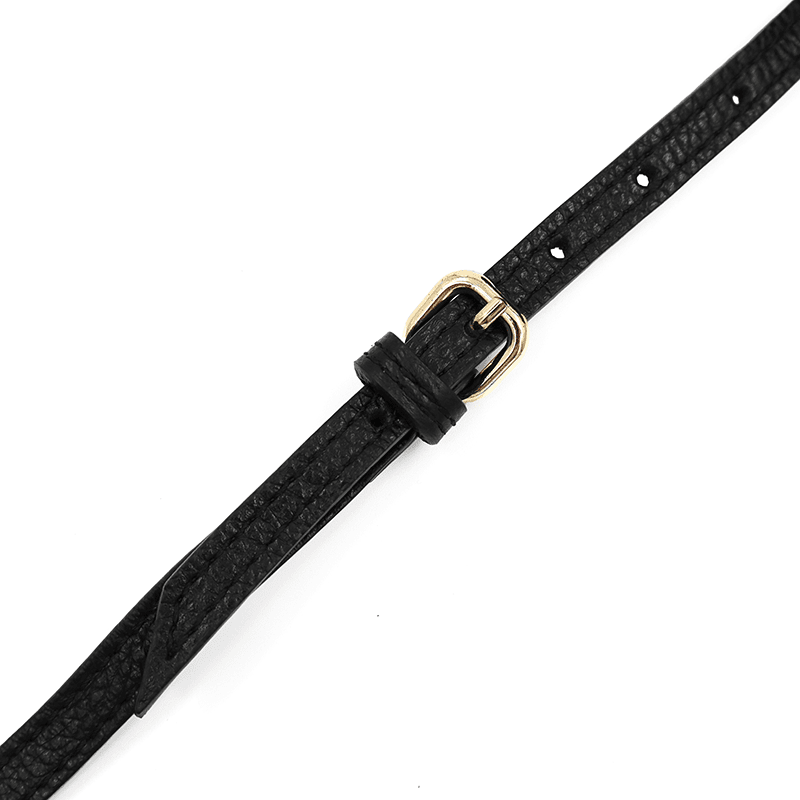 Kis válltáska természetes bőrből Azalea - fekete