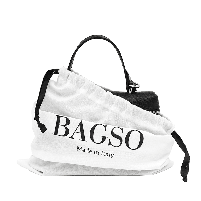 Kis válltáska természetes bőrből Azalea - fekete