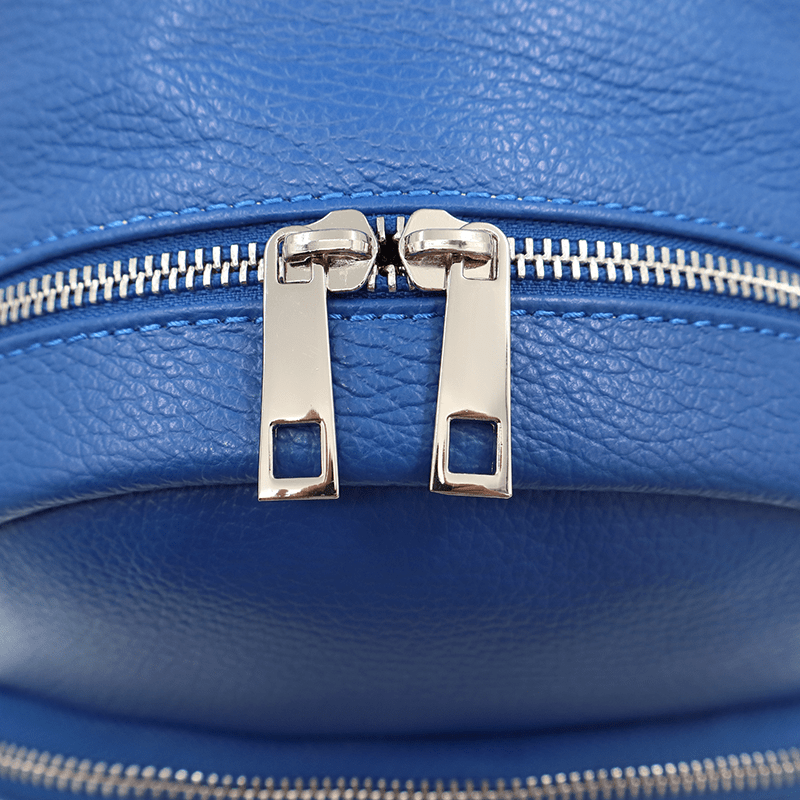 Neda természetes bőr hátizsák - török kék