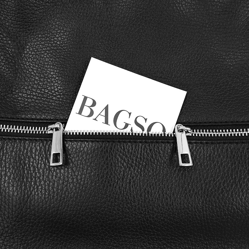 2 az 1-ben - Carmena természetes bőr táska és hátizsák - fekete