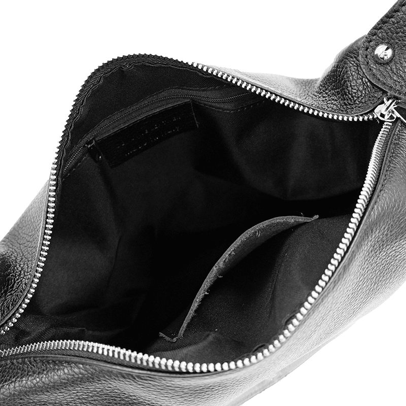 2 az 1-ben - Carmena természetes bőr táska és hátizsák - fekete