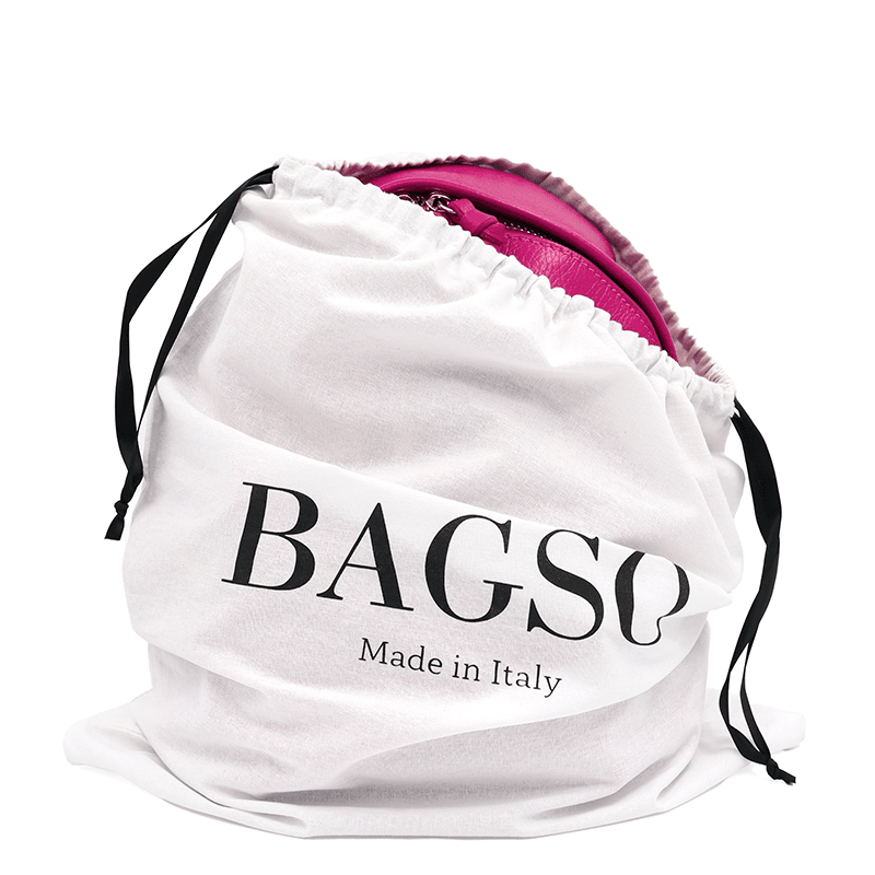 Női hátizsák természetes bőrből Aida - fukszia