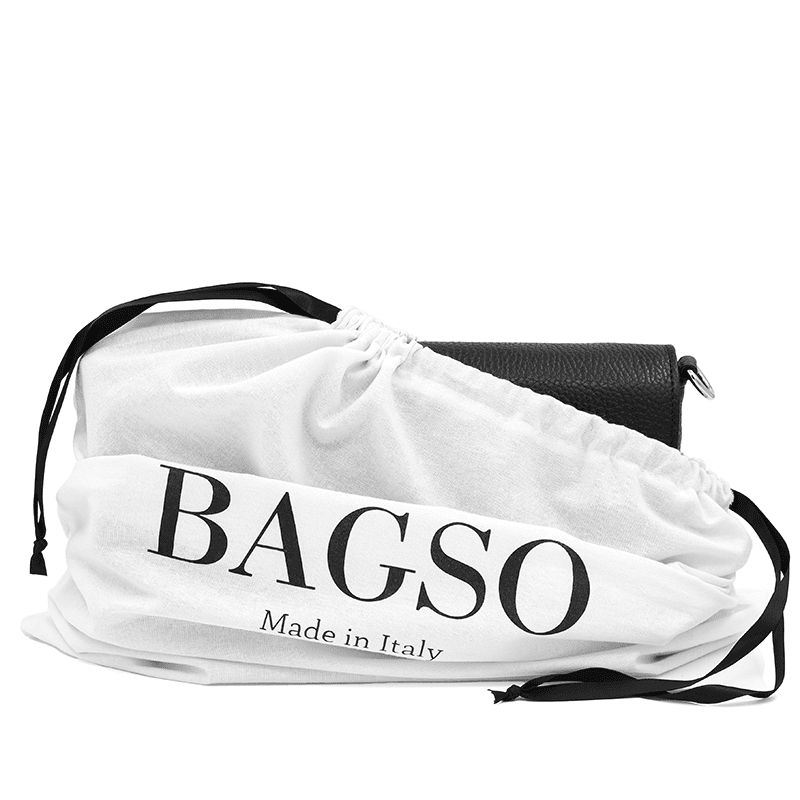 Női táska 2 fogantyúval, természetes bőrből, Napolia - fekete