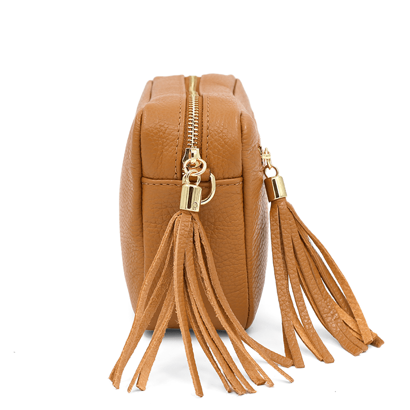 Természetes bőr válltáska - Flavia - cserépbarna