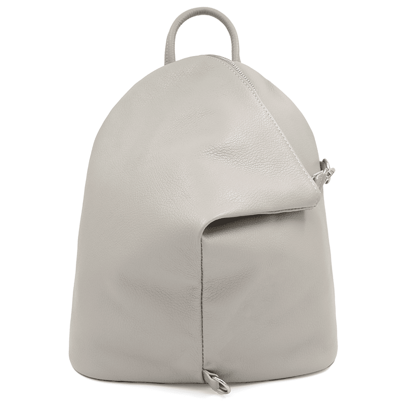 Női hátizsák természetes bőrből Evianna - szürke