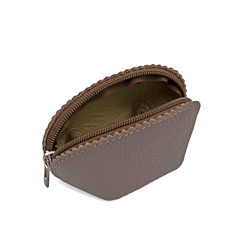 Bőr pénztárca - világosbarna