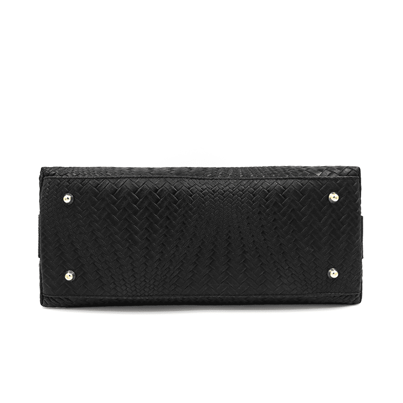 Luxus táska természetes bőrből Aurelia - fekete