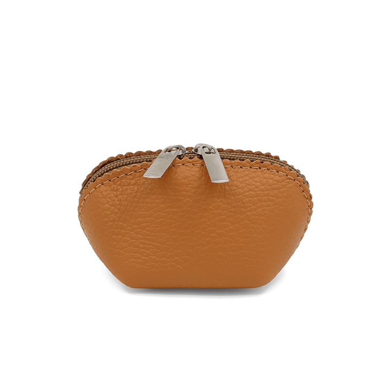 Bőr pénztárca - cserépbarna