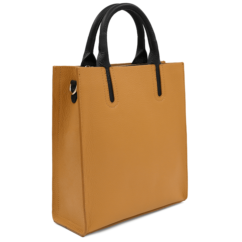 Florentina természetes bőr női táska - cserépbarna