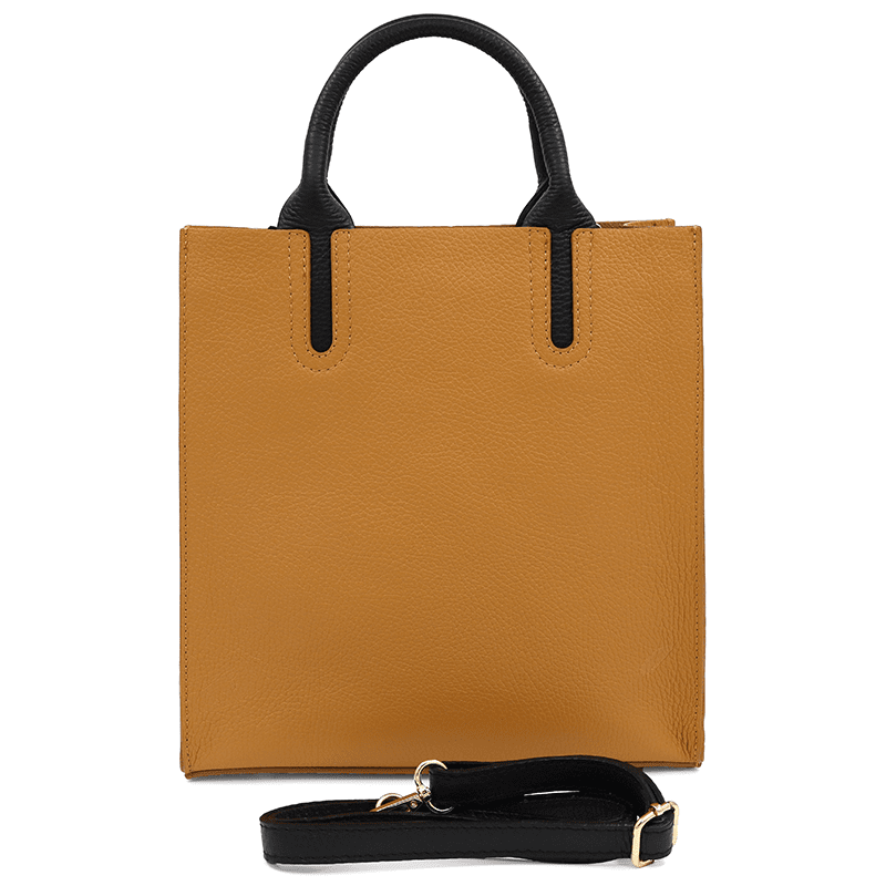 Florentina természetes bőr női táska - cserépbarna