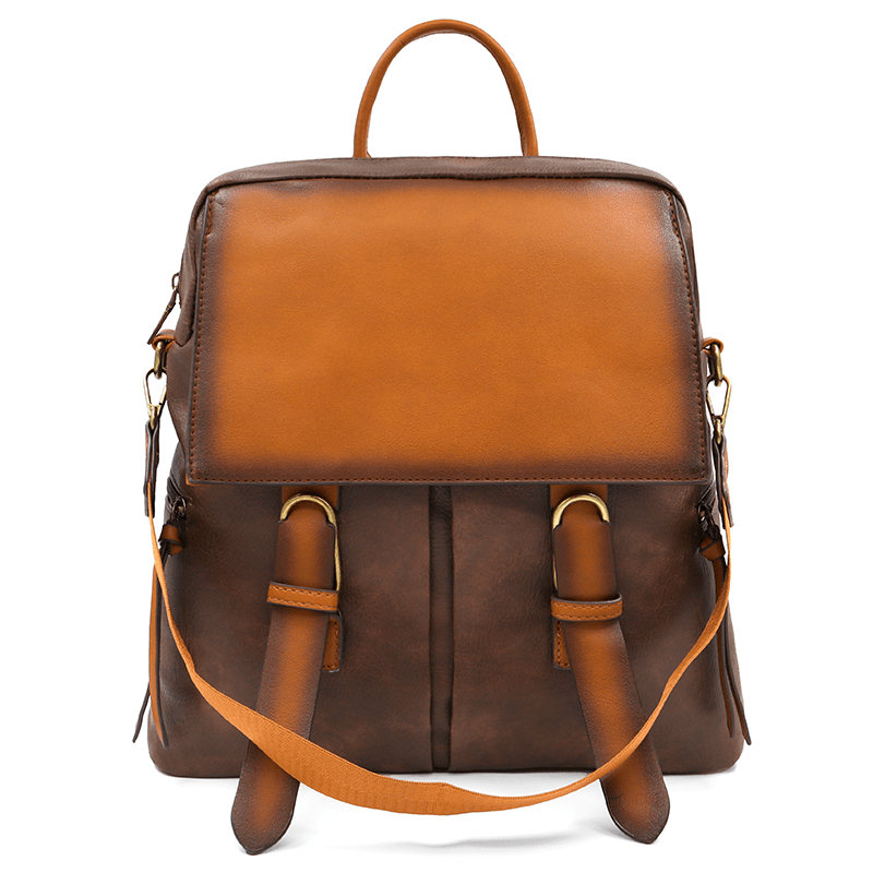 2 az 1-ben - Hátizsák és táska füstös hatással - sötétbarna