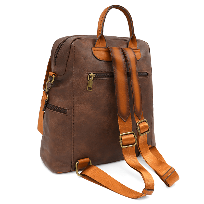 2 az 1-ben - Hátizsák és táska füstös hatással - sötétbarna