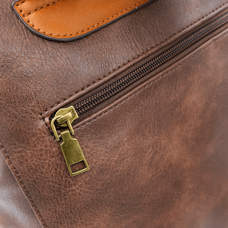 2 az 1-ben - Hátizsák és táska füstös hatással - sötétbarna