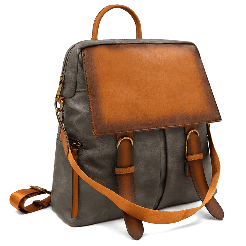 2 az 1-ben - Hátizsák és táska füstös hatású - szürke