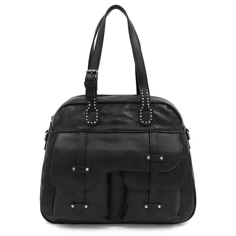 Női táska füstös hatással Mika - fekete