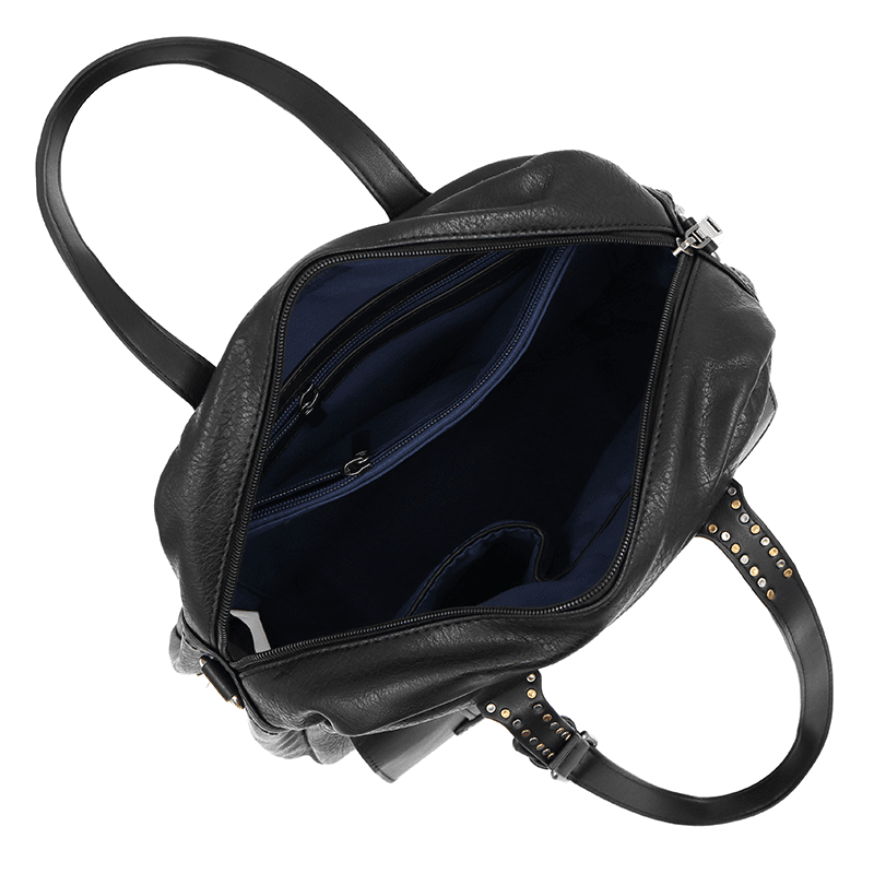 Női táska füstös hatással Mika - fekete