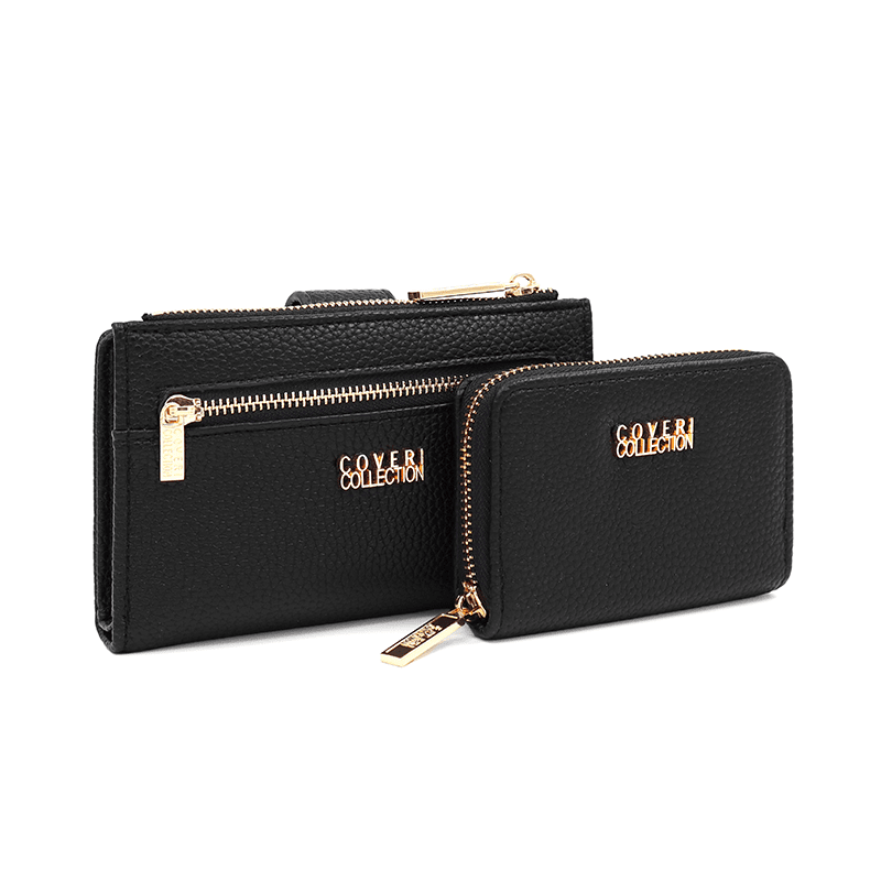 KÉT NŐI PÉNZTÁRCÁBÓL ÁLLÓ SZETT - FEKETE