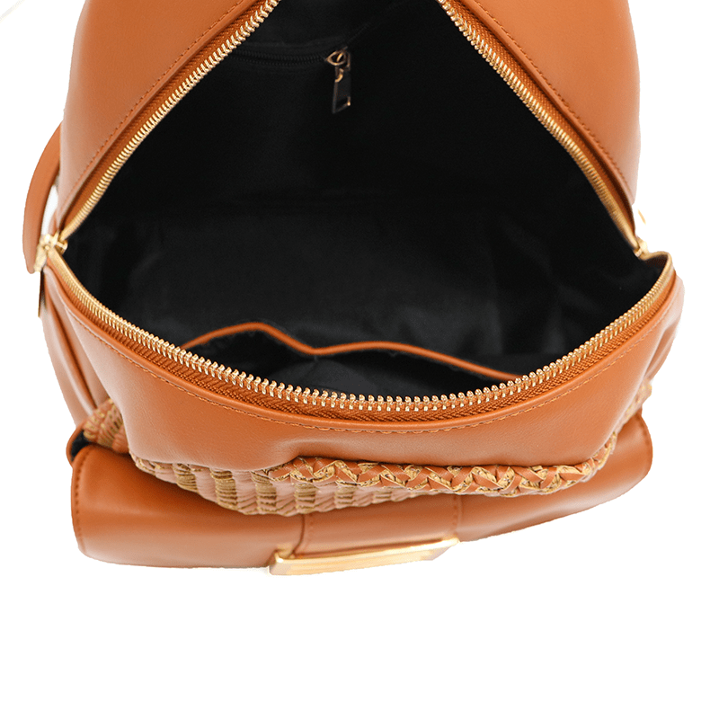 KASSANDRA - Női hátizsák - cseréptetős barna