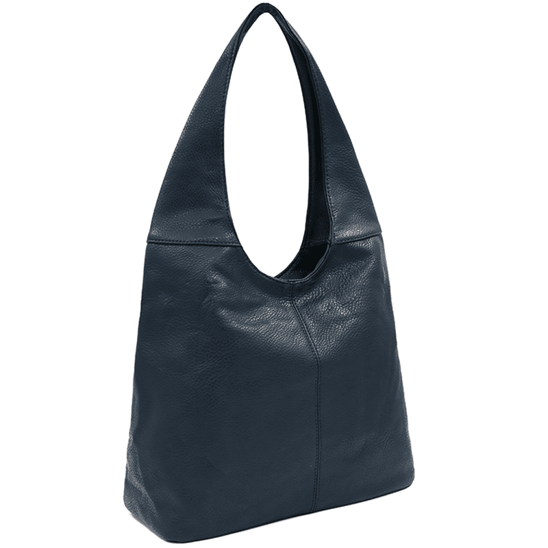 Nagy női táska, zsák típusú - sötétkék