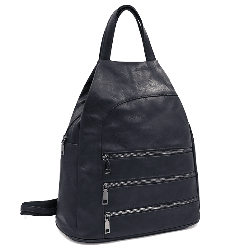 Női hátizsák titkos záródással - sötétkék