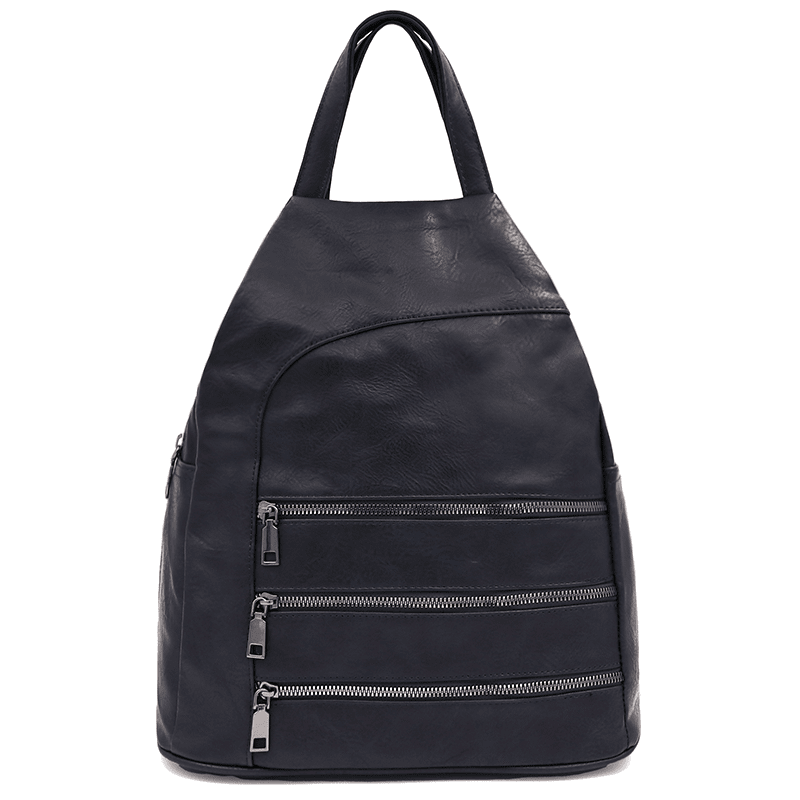 Női hátizsák titkos záródással - sötétkék