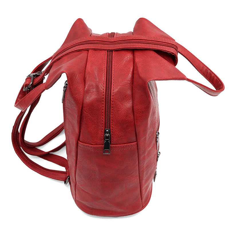 Női hátizsák titkos záródással - piros