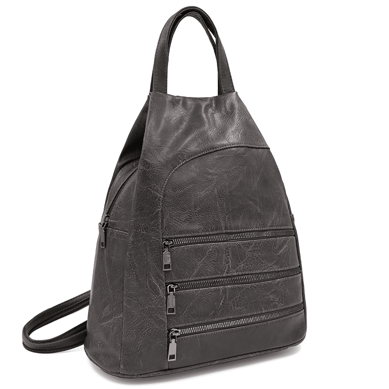 Női hátizsák titkos záródással - szürke