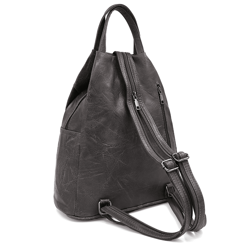 Női hátizsák titkos záródással - szürke