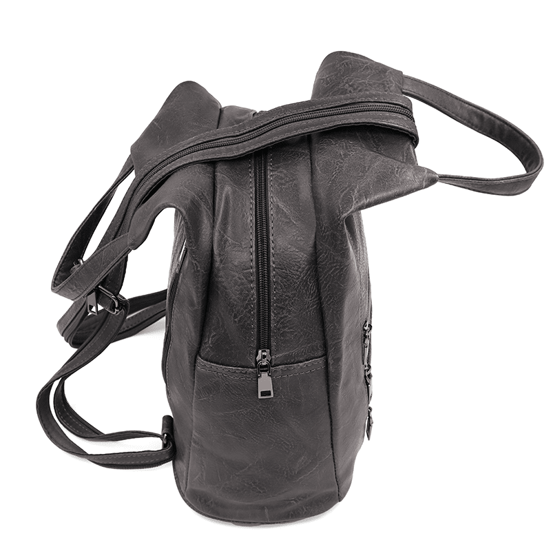 Női hátizsák titkos záródással - szürke