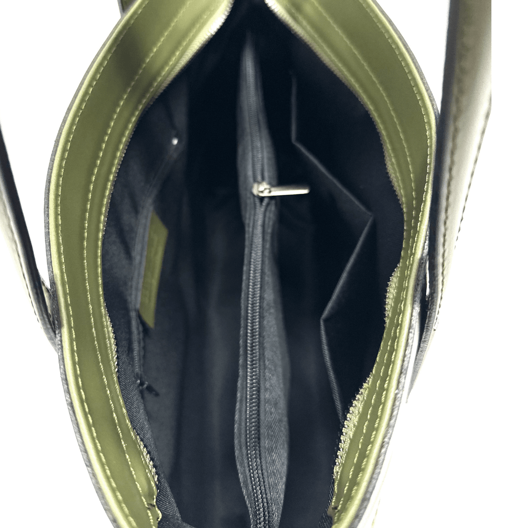 Nagy táska természetes bőrből Avelia - fekete