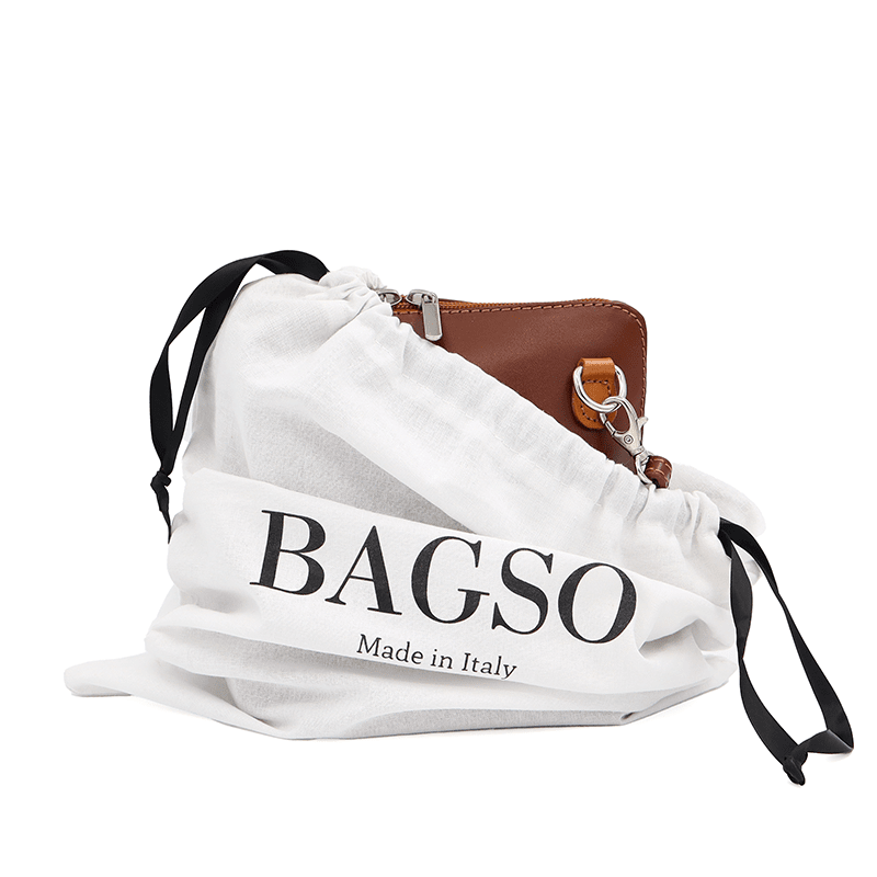 Válltáska természetes bőrből - sötétbarna