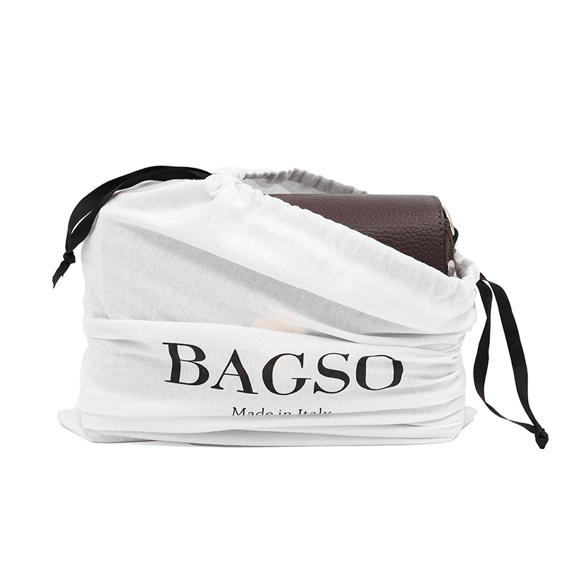 Antoanella természetes bőrből készült női táska – sötétbarna