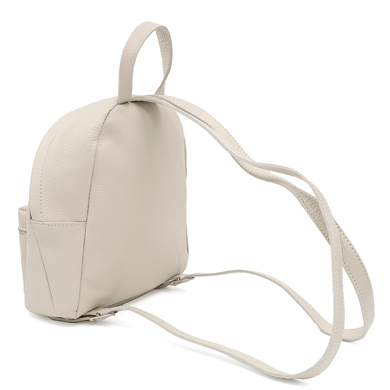 Női hátizsák természetes bőrből Aida - bézs