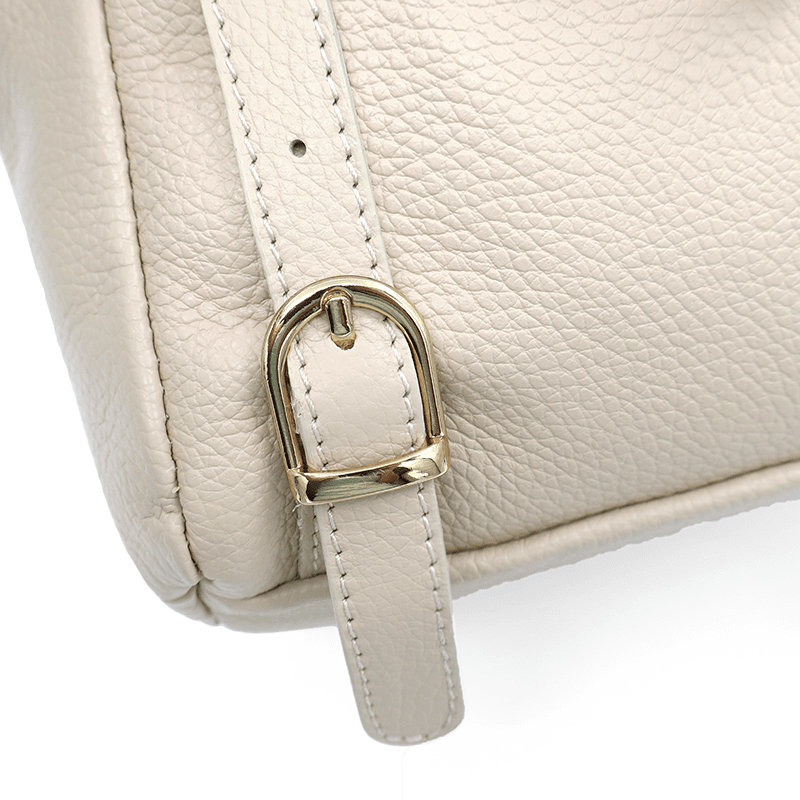 Női hátizsák természetes bőrből Aida - bézs