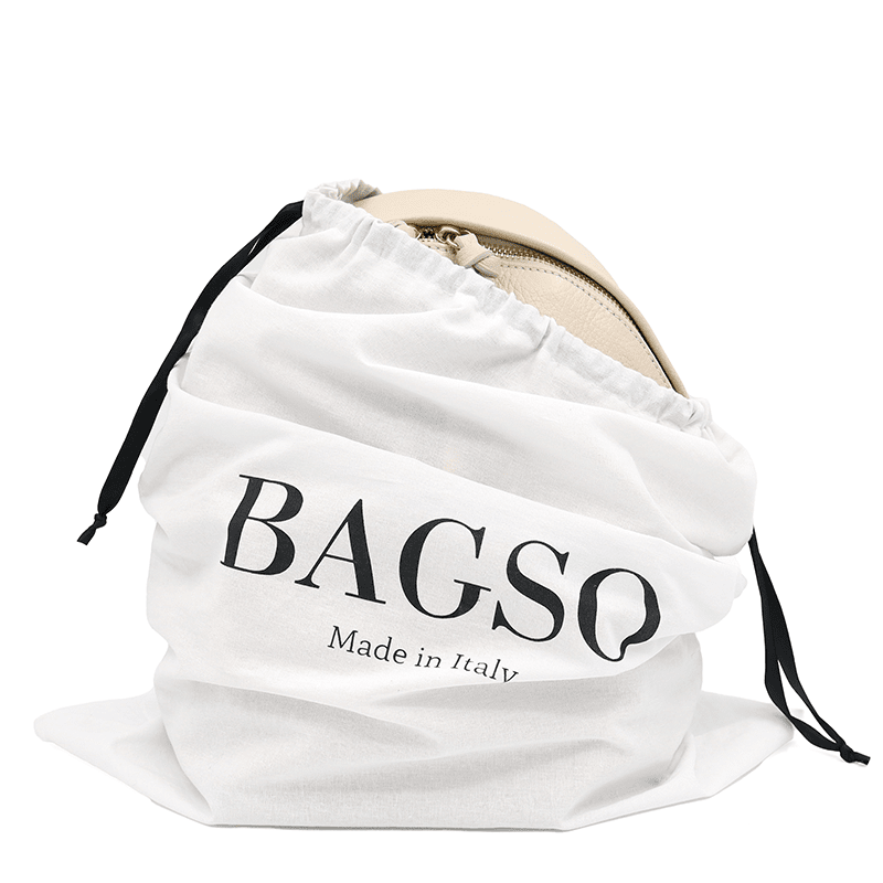 Női hátizsák természetes bőrből Aida - bézs