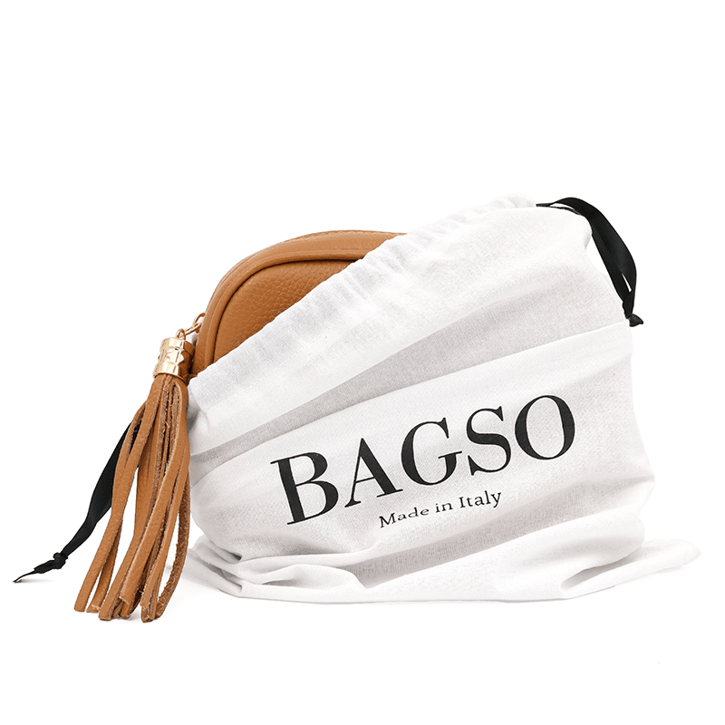 Válltáska természetes bőrből Bria - cserépkék