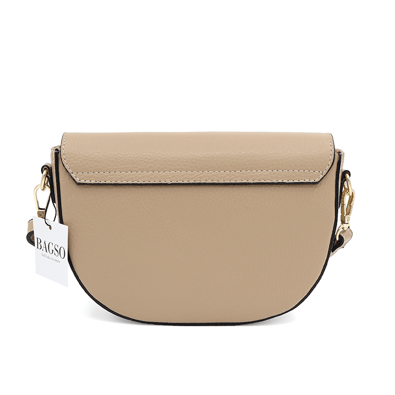 Válltáska természetes bőrből Amara - világosbarna