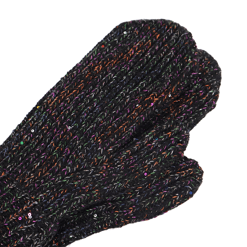 Puha egyujjas kesztyű - fekete