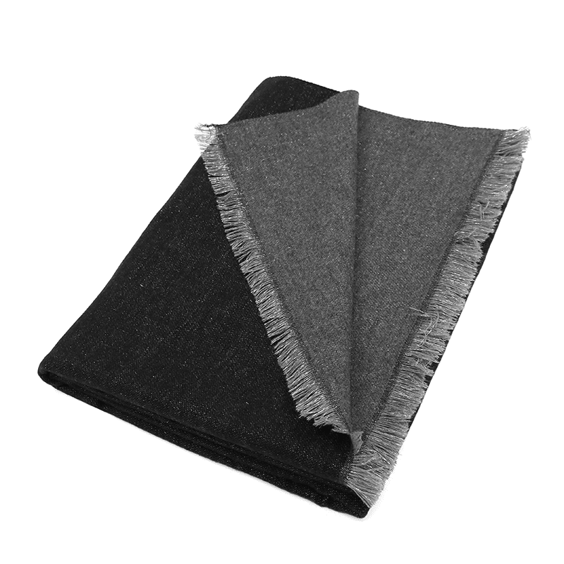 Kétoldalas sál - fekete/szürke