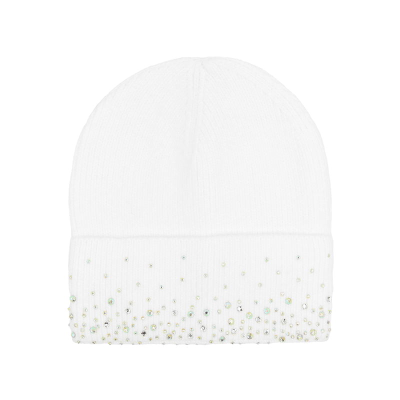 Meleg téli sapka - fehér