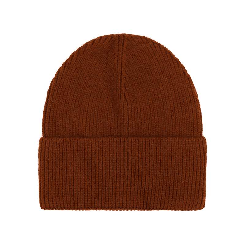 Meleg téli sapka - cseréptetős barna