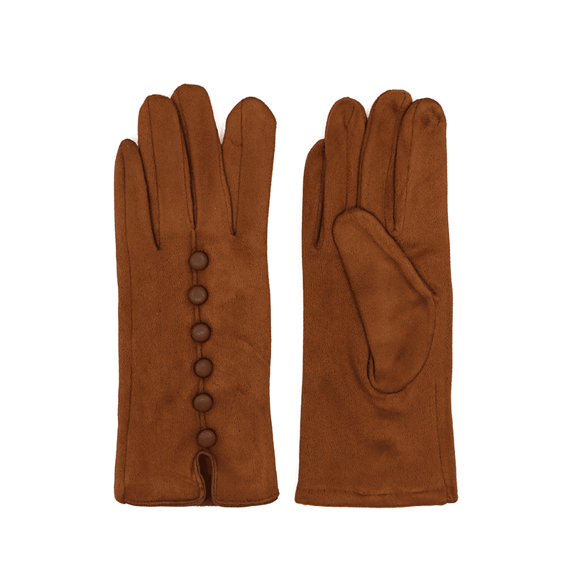 Elegáns női kesztyű - barna