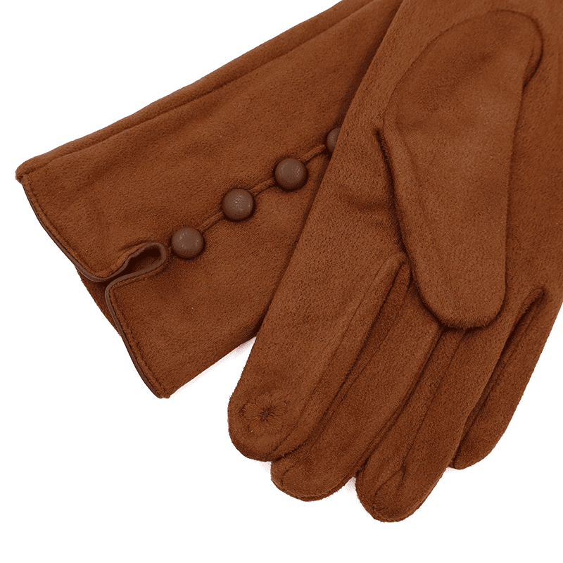 Elegáns női kesztyű - barna