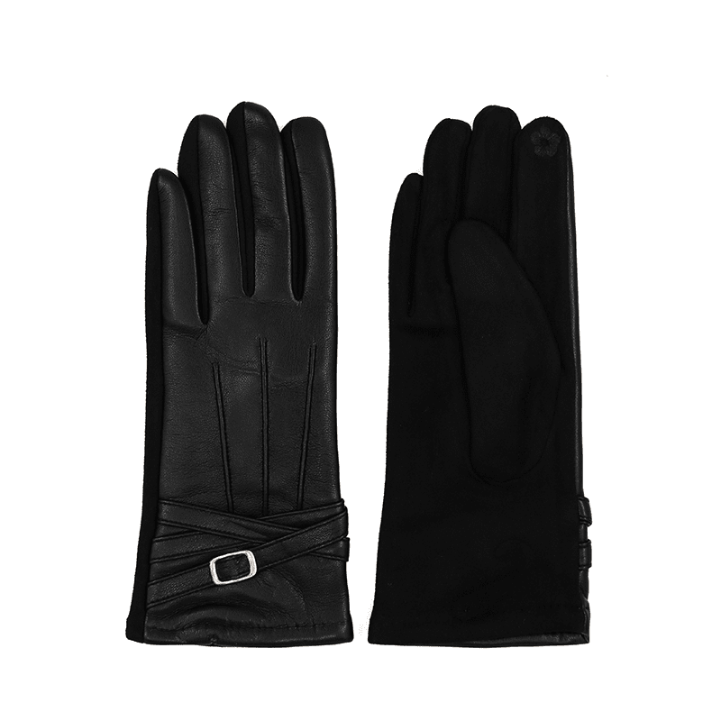 Női elegáns kesztyű - fekete