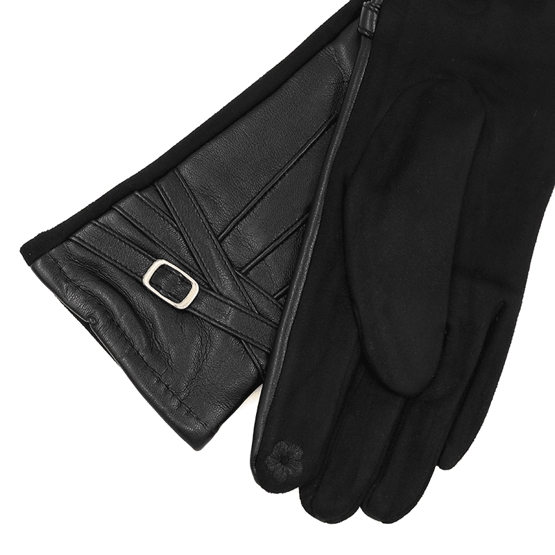 Női elegáns kesztyű - fekete