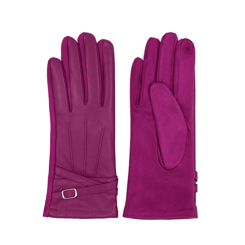 Női elegáns kesztyű - lila