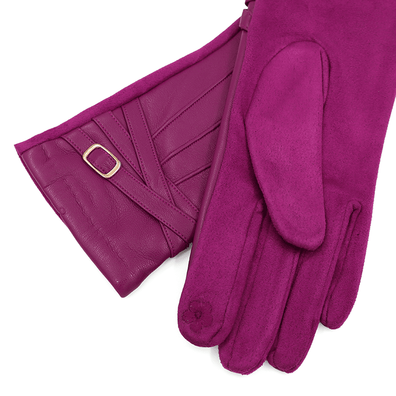 Női elegáns kesztyű - lila