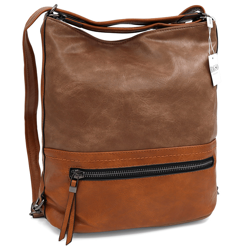 2 az 1-ben – Nagy táska és hátizsák Nia – világosbarna